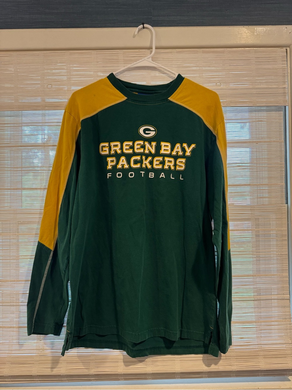 Vintage ‘93-‘97 Green Bay Packers Green & Gold Long Sleeve Shirt